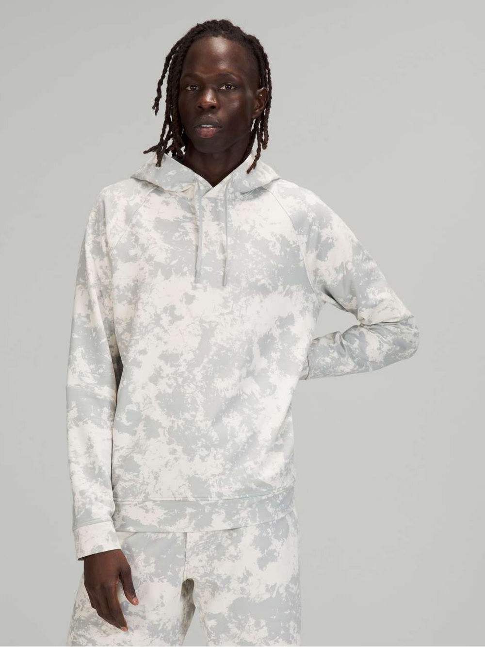 Lululemon City Sweat Hoodie French Terry Spectral White Opal Silver Drop Size M